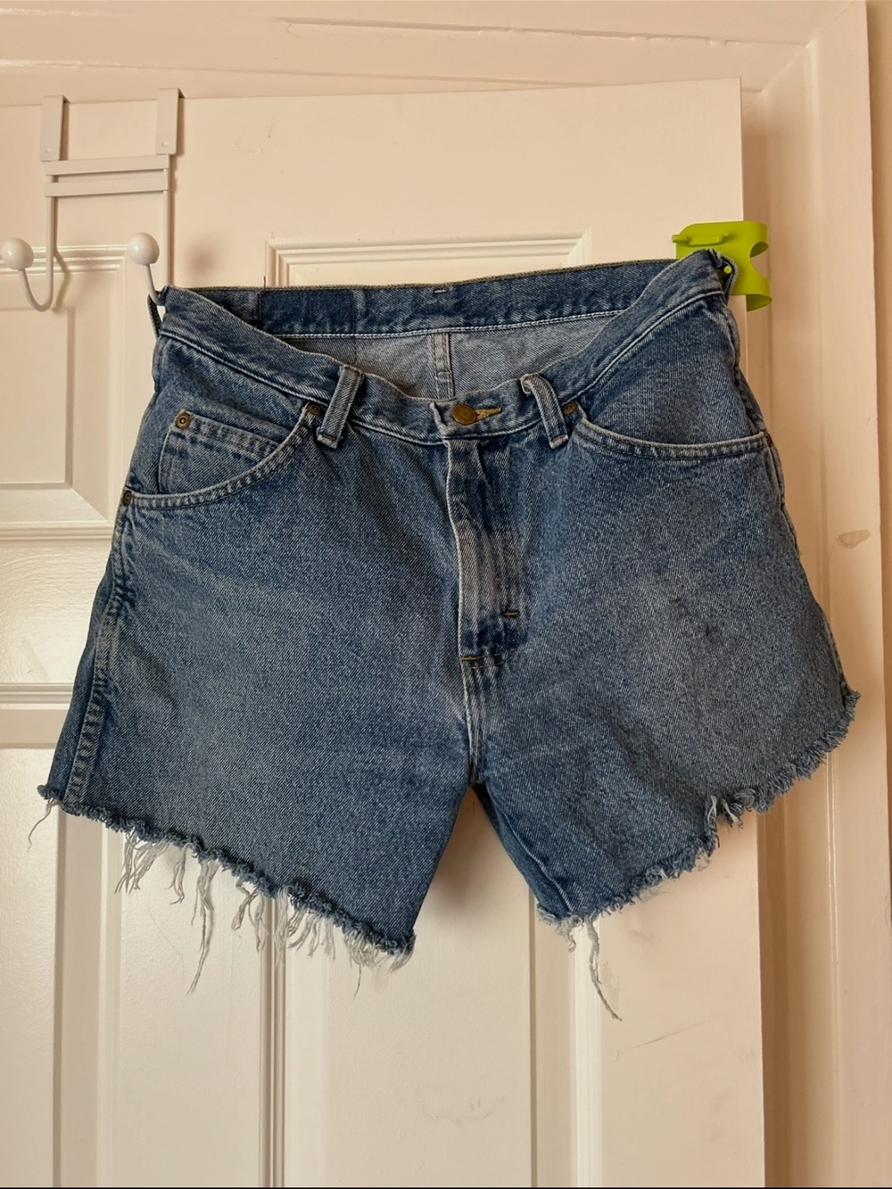 Classic Denim Cutoff Shorts - Blue